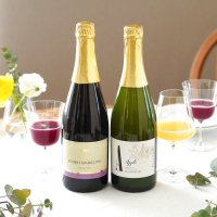 ノンアルコール巨峰＆りんごスパークリング（フルボトル）2本セット（化粧箱入り）