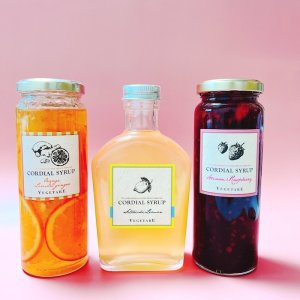 画像3: コーディアル3本セット(瀬戸内レモン × オレンジ × あまおう苺)化粧箱入り