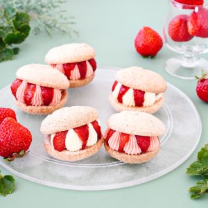 画像2: 苺のダックワーズバターサンド2種5個入り（化粧箱入り）