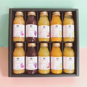 画像4: 国産ストレート100%ジュース＆ネクター10本セット（フルーツ＆トマト）（化粧箱入り）