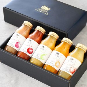 画像4: 国産ストレート100%ジュース＆ネクター5本セット（フルーツ＆トマト）（化粧箱入り）