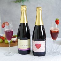 ノンアルコール巨峰＆苺スパークリング（フルボトル）2本セット（化粧箱入り）