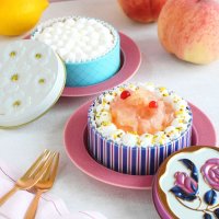 幸せの缶ケーキ（完熟桃のタルト＆国産レモンチーズケーキタルト）2缶セット