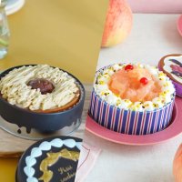 幸せの缶ケーキ（完熟桃のタルト＆熟成和栗のモンブラン）2缶セット（化粧箱入り）