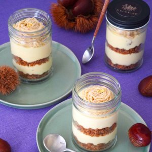 画像1: いわま和栗のモンブランティラミス3個セット(化粧箱入り)