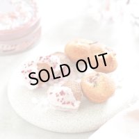 桜と苺のハートフィナンシェ(金平糖入り)簡易ラッピング付き