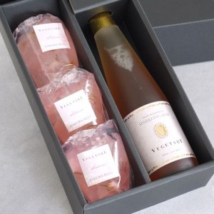 画像5: 【期間限定】桜ゼリー3個＆国産ノンアルコールロゼスパークリング(ハーフボトル)化粧箱入り