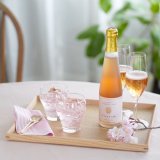 【期間限定】桜ゼリー3個＆国産ノンアルコールロゼスパークリング(ハーフボトル)化粧箱入り