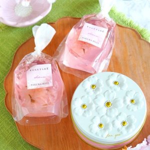 画像1: 桜ゼリー2個＆ほどけるクッキー1缶セット