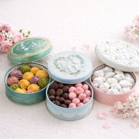 リースショコラ＆グルテンフリーのほどけるクッキー缶セット（化粧箱入り）