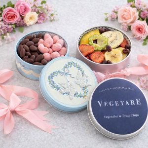 画像1: リースショコラ＆ベジタブルフルーツチップス２缶セット