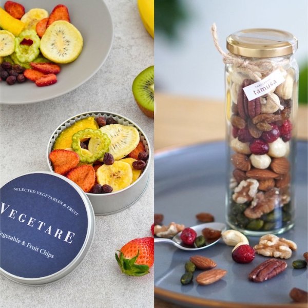 画像2: ハイグレード素焼きナッツ＆ベジタブルフルーツチップスセット (2)