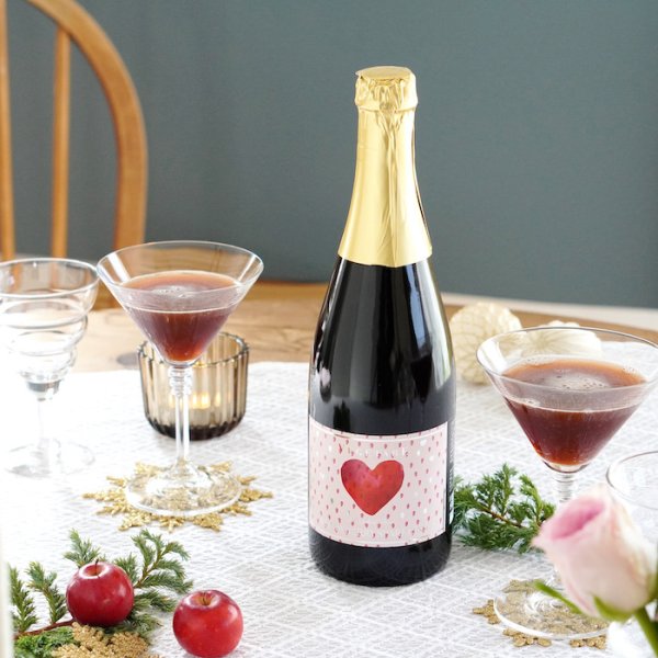 画像2: 【10%OFF  12本単品】苺のノンアルコールスパークリング(フルボトル) (2)