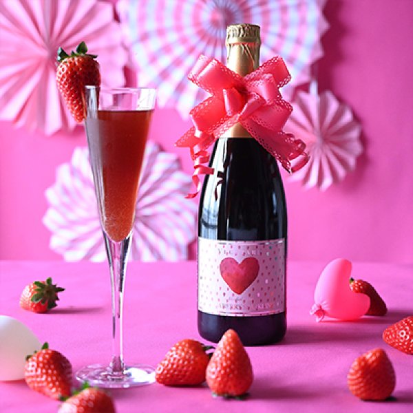 画像7: 【10%OFF  12本単品】苺のノンアルコールスパークリング(フルボトル) (7)