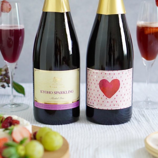 画像3: ノンアルコール巨峰＆苺スパークリング（フルボトル）2本セット（化粧箱入り） (3)